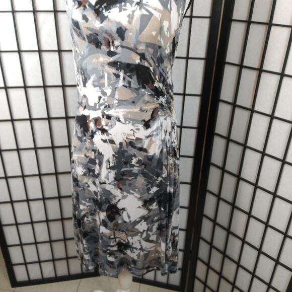 Daisy Fuentes Sleeveless Abstract Tank Dress Gray Size M - Picture 6 of 13